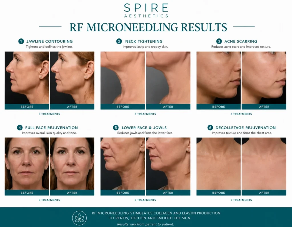 RF Microneedling Skin tightening Maryhill results