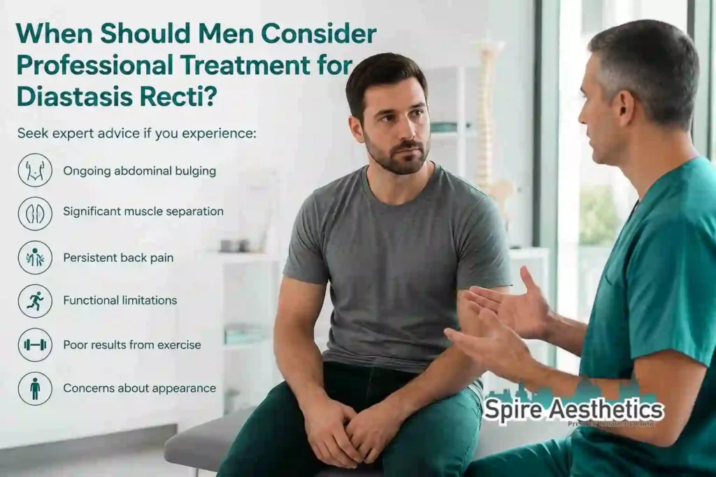 When Should Men Consider Professional Treatment for Diastasis Recti Maryhill?